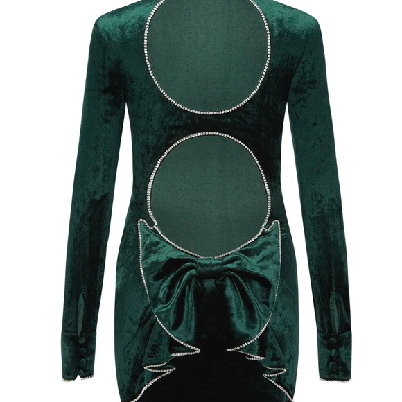 Agent Provocateur Dresses & Skirts - Agent Provocateur Emerald Backless Velvet Dress